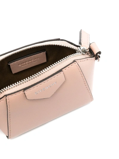 Shop Givenchy Mini Antigona Crossbody Bag In Pink