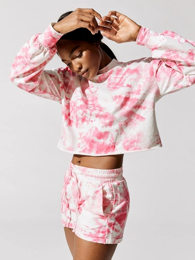 Shop Beach Riot Ava Sweatshirt - Pink Sunbust - Size Xl