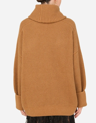 Shop Dolce & Gabbana Cashmere Turtle-neck Sweater