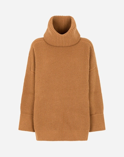 Shop Dolce & Gabbana Cashmere Turtle-neck Sweater