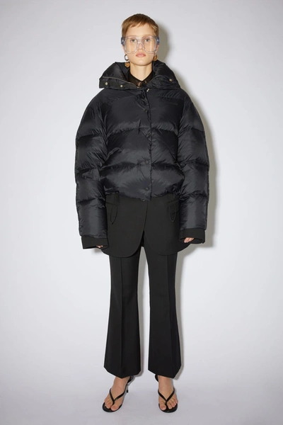 Shop Acne Studios Quilted Down Jacket Black