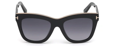 Shop Tom Ford 0685 Julie Cat-eye Sunglasses In Black
