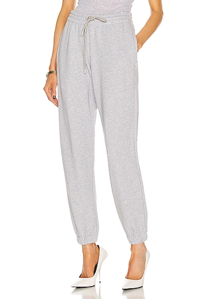 Shop Wardrobe.nyc Track Pant In Grey Marl