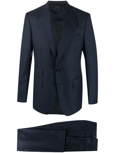 Shop Tom Ford Single-breasted Tailored Suit In Blue