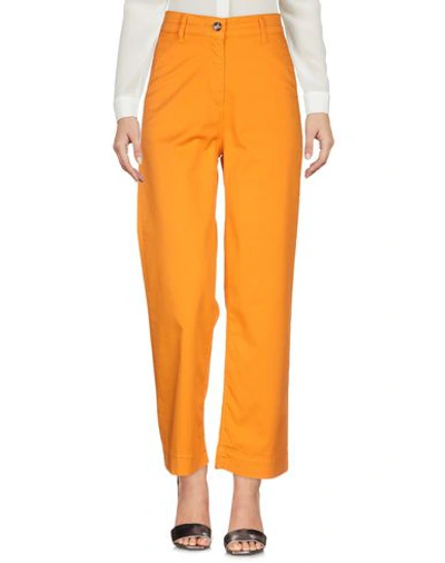 Shop Nice Things By Paloma S. Woman Pants Orange Size 6 Cotton, Lycra