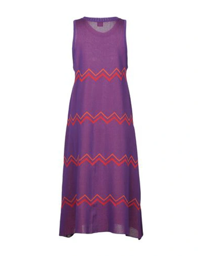 Shop Akep Midi Dress In Purple
