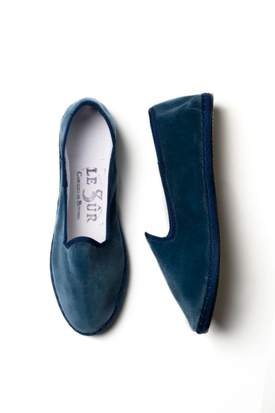 Shop Le Sur Friulana Loafer In Blue Avion