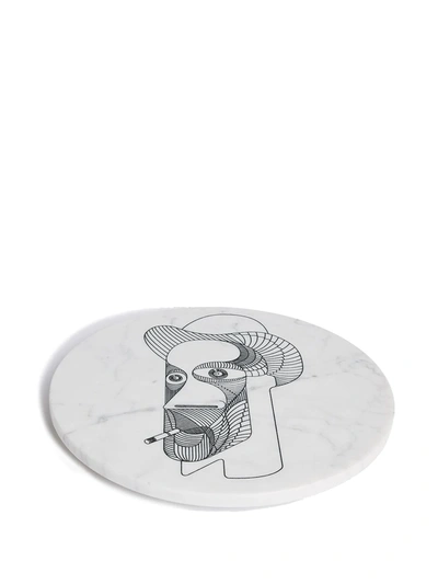 Shop Editions Milano Marblelous Vi Marble Plate (32cm) In White