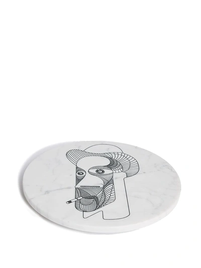 Editions Milano Marblelous Vi Marble Plate (32cm) In White