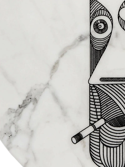 Editions Milano Marblelous Vi Marble Plate (32cm) In White