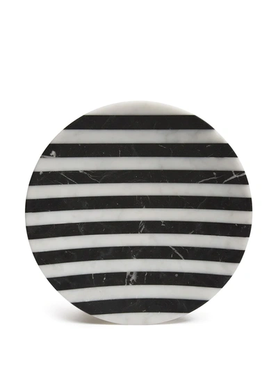 Editions Milano Alice Marble Bowl (34cm) In Black
