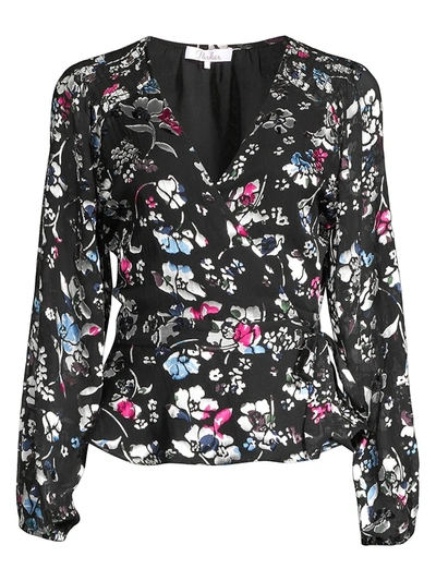 Shop Parker Women's Floral Wrapped Tie Blouse In Multi Cosmo