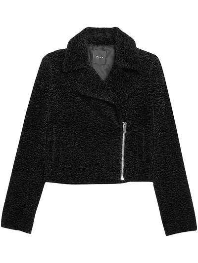 Shop Theory Women's Slim Moto Jacket In Black
