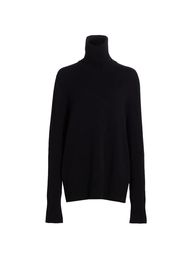 Shop The Row Women's Stepny Wool & Cashmere Turtleneck Top In Black