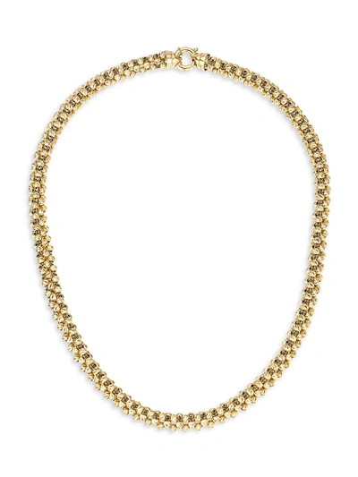 Shop Adina Reyter Heavy Gold 14k Yellow Gold Diamond-cut Chunky Chain Necklace
