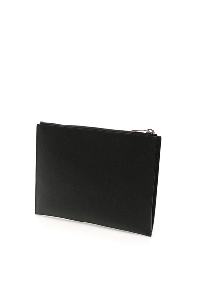 Shop Saint Laurent Monogram Ipad Mini Case In Black