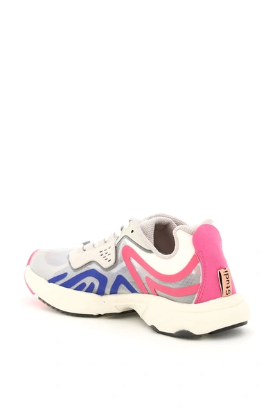 Shop Acne Studios Trail Ripstop Sneakers In White,fuchsia,blue