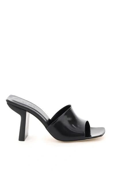 Shop By Far Liliana Leather Sandals In Black