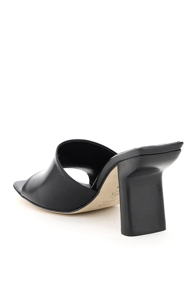 Shop By Far Liliana Leather Sandals In Black