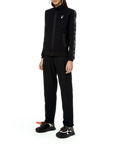 Shop Off-white Athleisure Track Jacket In Black