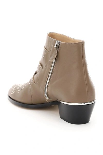 Shop Chloé Susanna Boots In Brown,grey