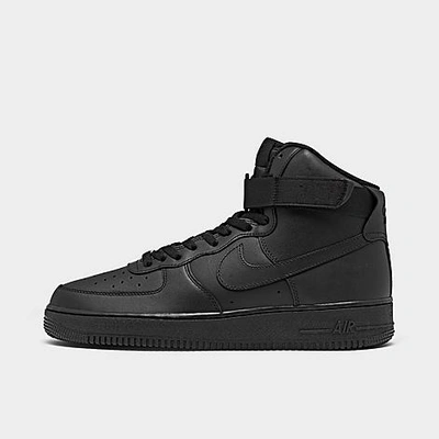 Shop Nike Men's Air Force 1 High '07 Casual Shoes In Black/black