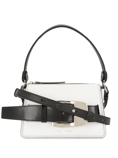 Shop Proenza Schouler Small Buckle Zip Bag In White