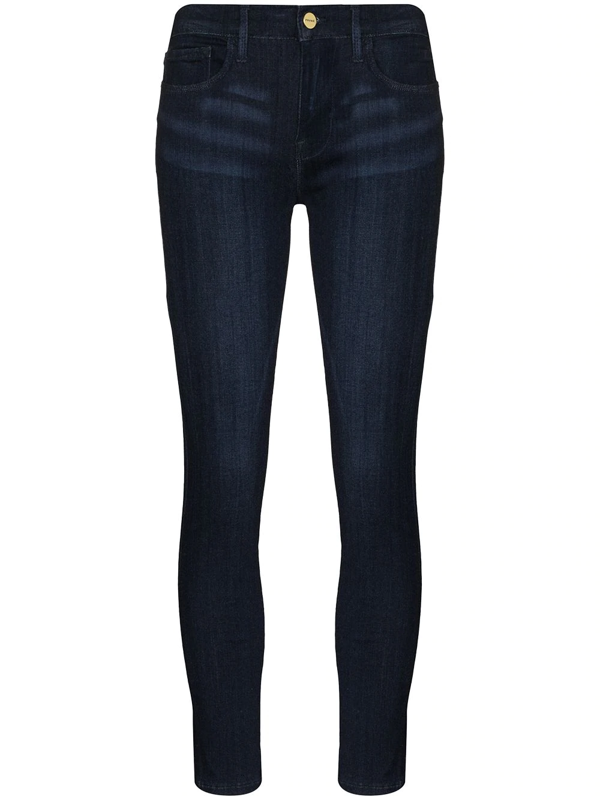 frame le skinny de jeanne leather pants