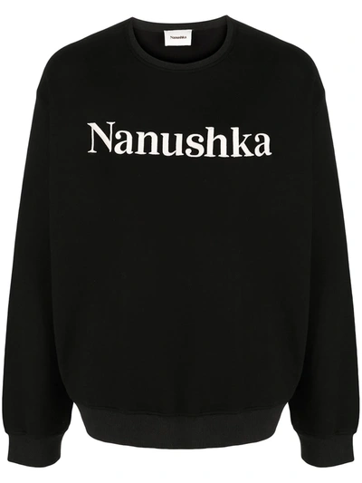 Shop Nanushka Remy Embroidered Sweatshirt In Black