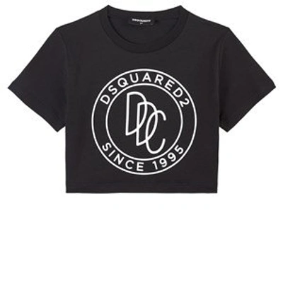 Shop Dsquared2 Black Branded T-shirt