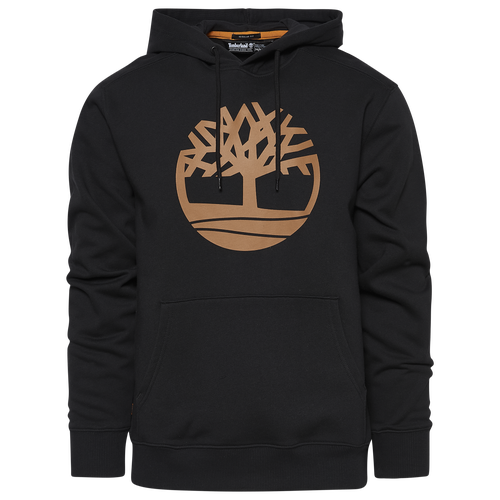 Timberland Men's Core Regular-fit Logo Hoodie In Black/wheat Boot | ModeSens