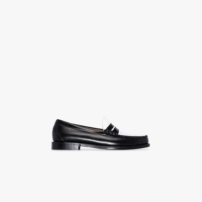 Shop G.h. Bass & Co. Black Heritage Larson Weejun Leather Loafers