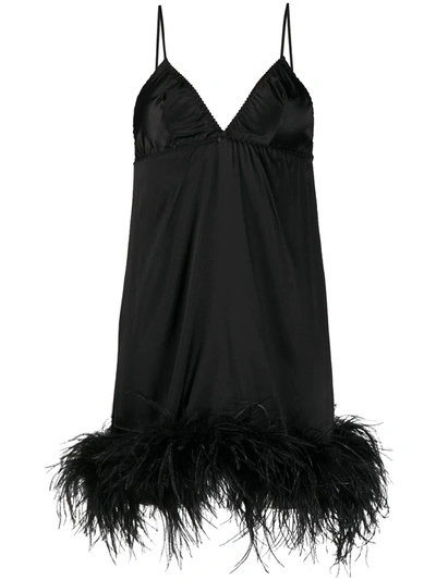 Shop Gilda & Pearl Hello Glamour Nightdress In Black