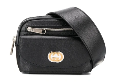 Pre-owned Gucci  Leather Belt Bag Black