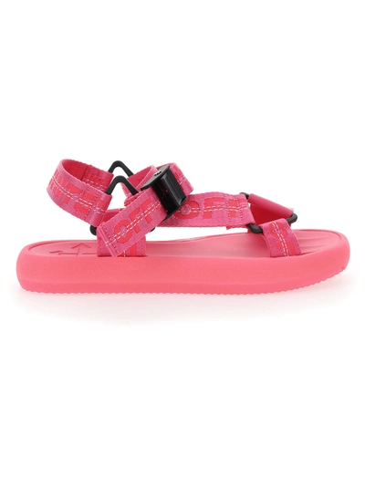 Shop Off-white Sandals In Pink No Co