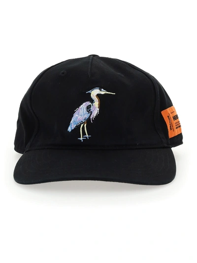 Shop Heron Preston Baseball Hat In Black Ligh