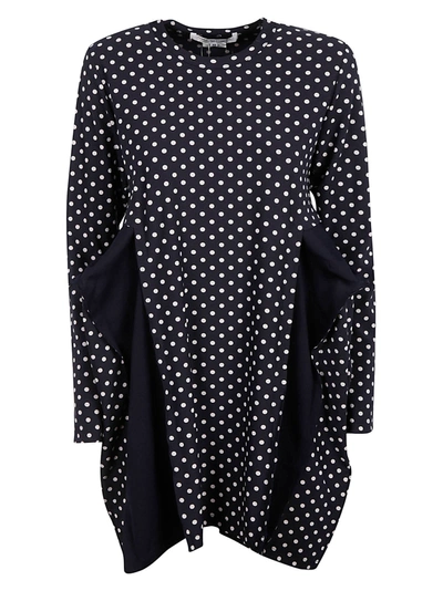 Shop Comme Des Garçons Comme Des Garçons Polka Dots Printed Dress In 2