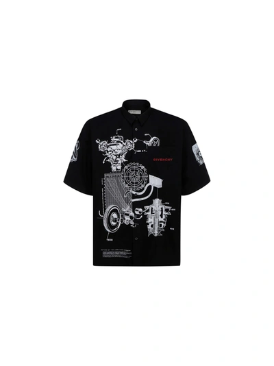 Shop Givenchy Shirt In Black/white