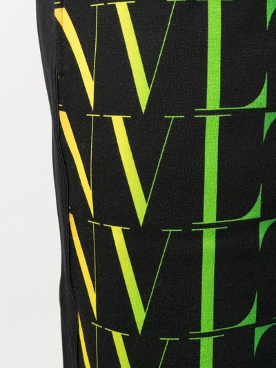 Valentino Garavani Vlnt Jersey Bermuda Shorts Men In Black