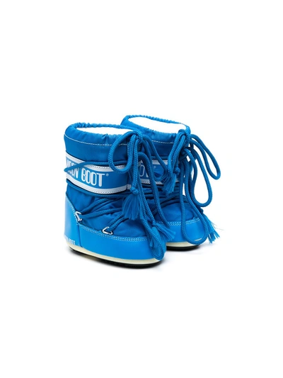 Shop Moon Boot Icon Mini Snow Boots In Blue