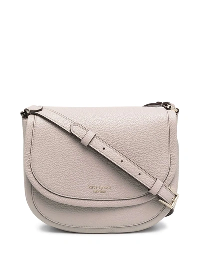 Shop Kate Spade Large Roulette Crossbody Bag In Neutrals
