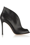 Gianvito Rossi Vamp 105 Leather Ankle Boots In Black
