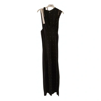 Pre-owned Calvin Klein Collection Black Silk Dress