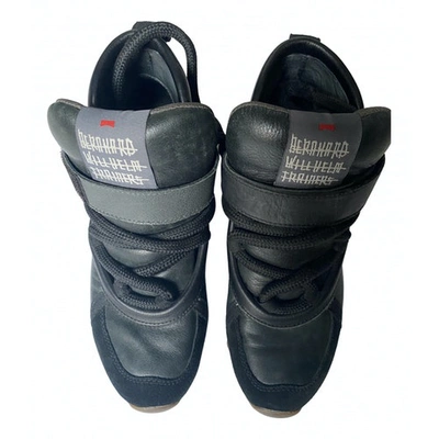 Pre-owned Bernhard Willhelm Black Leather Trainers