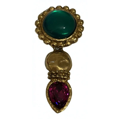 Pre-owned Emanuel Ungaro Pin & Brooche In Gold
