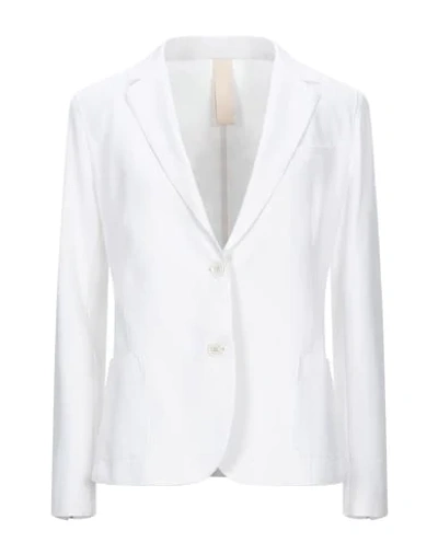 Shop Eleventy Suit Jackets In White
