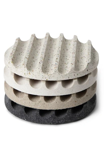 Pretti.cool Pretti. Cool Set Of 4 Terrazzo Coasters In Grey Scale Terrazzo