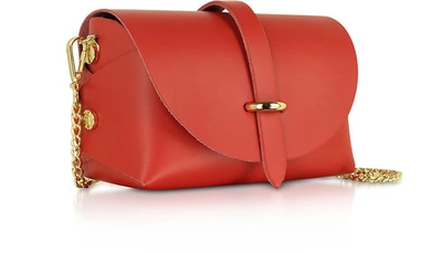 Shop Gisèle 39 Designer Handbags Caviar Leather Mini Shoulder Bag In Rouge