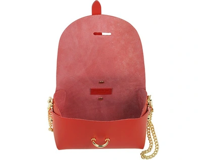 Shop Gisèle 39 Designer Handbags Caviar Leather Mini Shoulder Bag In Rouge
