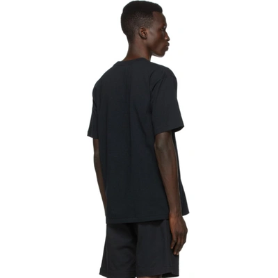 Shop Bape Black Camo College T-shirt In Bk0